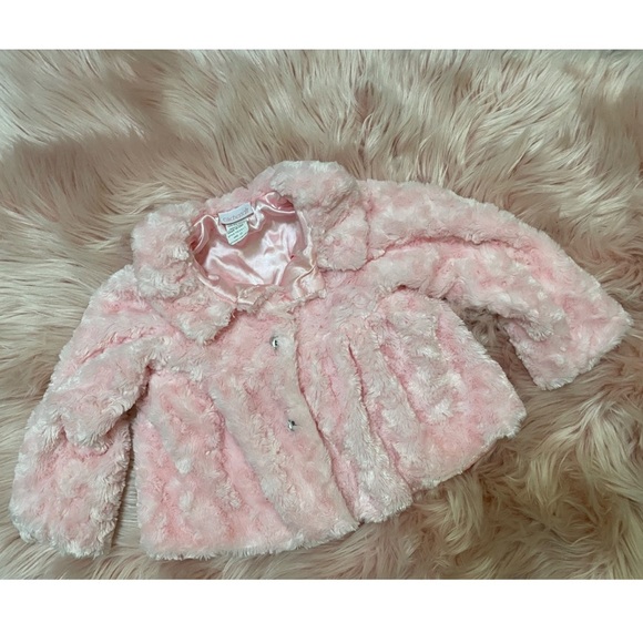 cach cach Other - Cach cach toddler girl pink faux fur coat